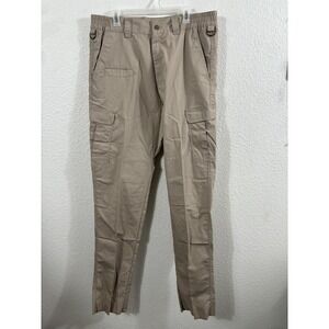 Galls‎ Tac Force Tactical Pants Mens 36 Khaki Ripstop Cargo Open Bottom TR2597